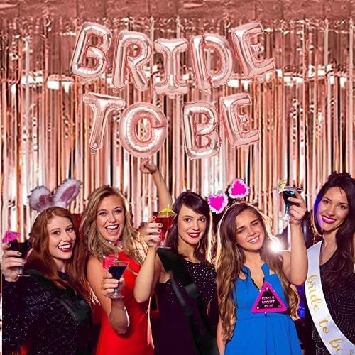 EFAILY Bachelorette Party Decor Kit Rose Gold