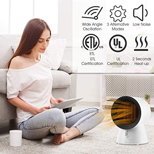 GOFLAME 2-In-1 Electric Space Heater with Fan