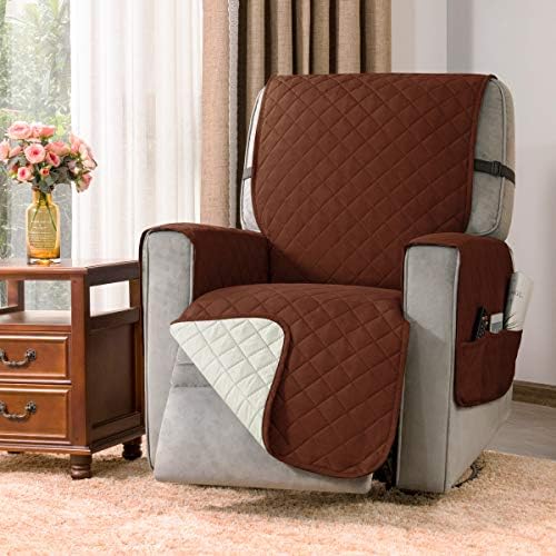 DyFun Reversible Recliner Chair Cover for Pets Kids Living Room