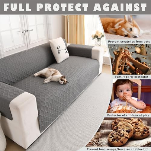 Cmfshape Waterproof Nonslip Sofa Cover for 3 Cushion Couch