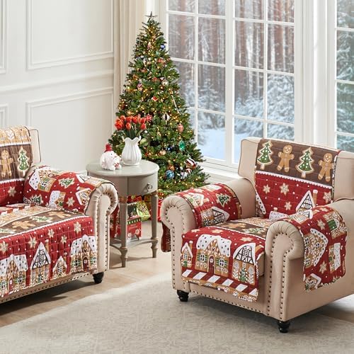 Greenland Home Gingerbread Lane Reversible Sofa Cover