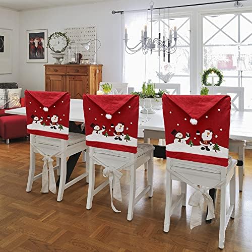 Phedrew 6Pcs Christmas Chair Covers for Dining Chairs 1