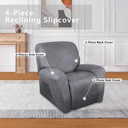 Molasofa Leather Like Oversized Recliner Chair Covers for Pets Kids