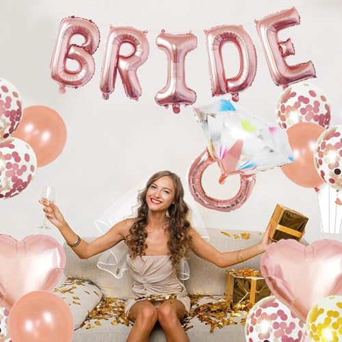 EFAILY Bachelorette Party Decor Kit Rose Gold