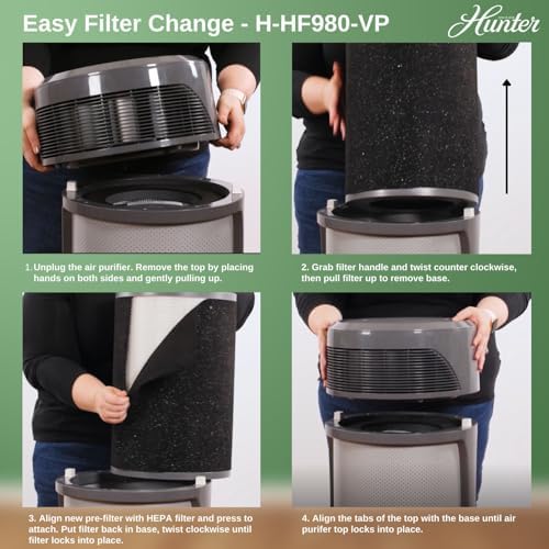 Hunter Fan Company H-HF980-VP Replacement Air Purifier Value Pack 3 Piece