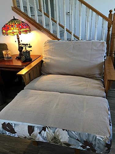 OctoRose Reversible 3-Sided Zipper Futon Chair Cover