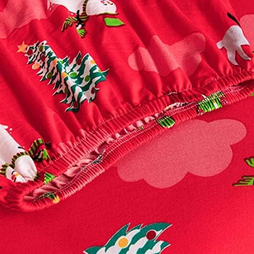 VIOKKO Christmas Chair Cover Red 2 Piece Set