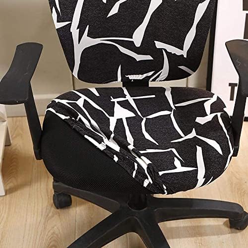 Melaluxe Computer Office Chair Covers - Protective Stretchable Universal Slipcover for Rotating Chairs