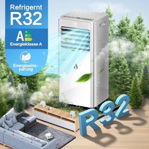 10000 BTU Portable Air Conditioner with Remote and Dehumidifier Function