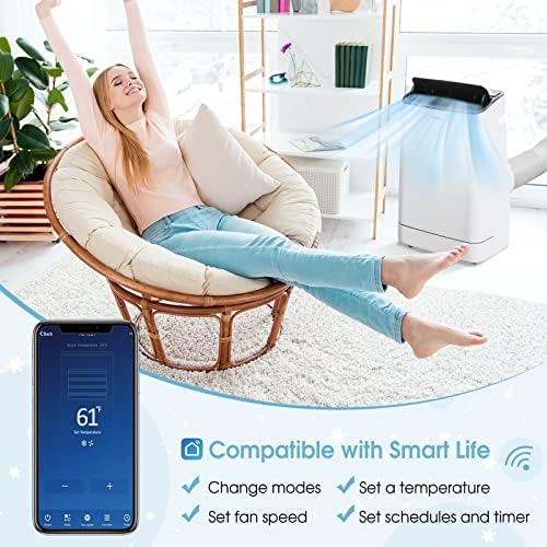 COSTWAY 15000 BTU Portable AC with Heat and Dehumidifier 1
