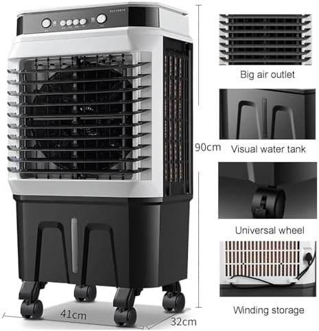 40L Evaporative Air Cooler with Remote and 4 Ice Packs