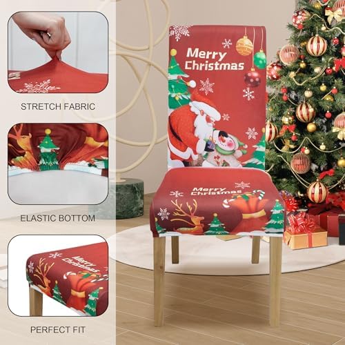 Christmas Chair Covers for Dining Rooms and Kitchen Decor
