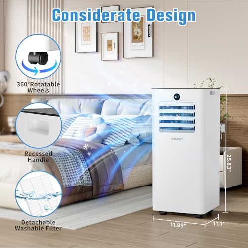 JINJUNYE 10000 BTU Portable AC 3 In 1 Cooling Dry Fan