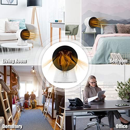 GOFLAME 2-In-1 Electric Space Heater with Fan