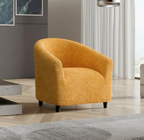 PAULATO BY GAICO Barrel Chair Slipcover - Stretch Fit - Mango