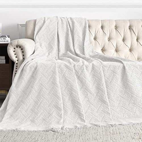 MEETSKY X-Large White Sofa Slipcover for Sectional Couch