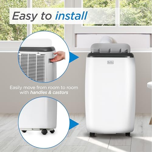 BLACKDECKER 8000 BTU Portable AC Unit White