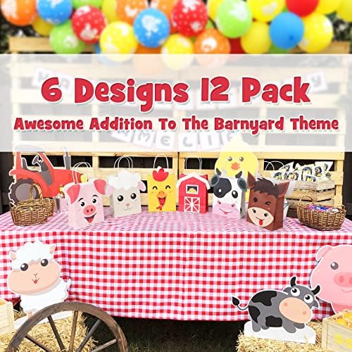 Faisichocalato Farm Animal Party Bags with Handles