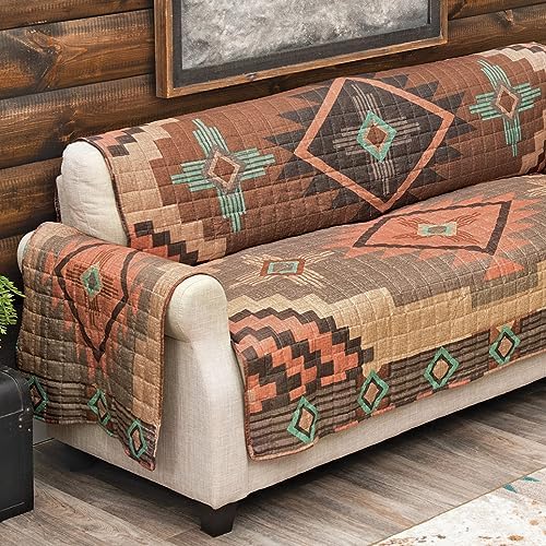 BLACK FOREST DECOR Sierra Crosses Loveseat Cover 1