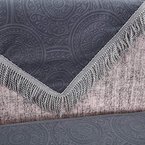 OctoRose Anti-Slip Sofa Slipcover 35x94 Flk-Grey 1pc