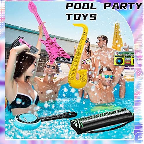 12 Piece Inflatable Party Instruments Rock Star Set 1