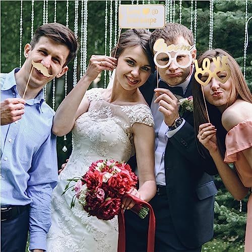 Soul Shift 60pcs Fully Assembled Wedding Photo Booth Props