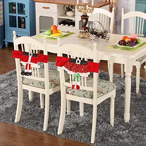 Yahpetes 3 Pcs Christmas Chair Sashes