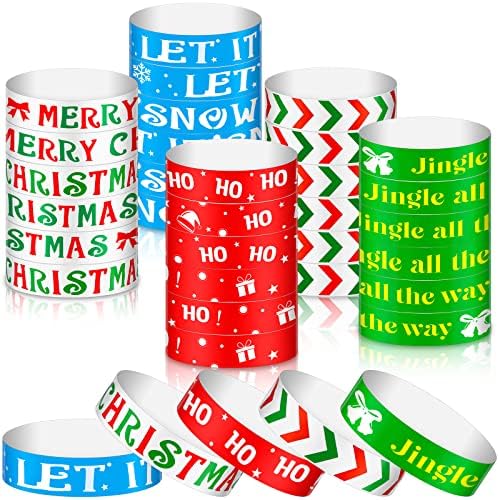 Teling 500 Pcs Christmas Wristbands for Party