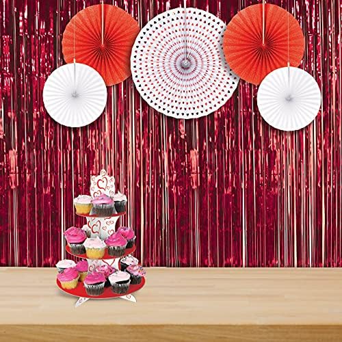 Beistle 1-Ply FR Gleam N Curtain Red 1 Count 1