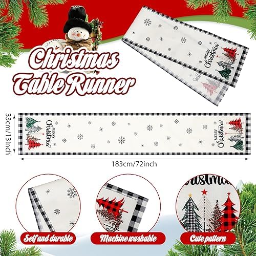 Preboun 7 Piece Christmas Chair Covers Set