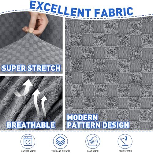 MAXIJIN 4 Piece Sofa Covers for 3 Cushion Couch