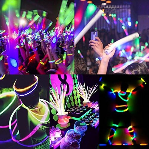Glow With Us 25 Pack Triple Wide Glow Bracelets