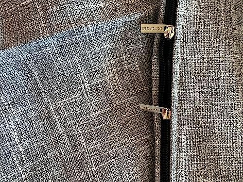 OctoRose Twin Size 3 Side Zipper Linen Silver Futon Cover